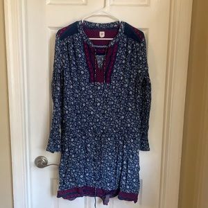 Gap Floral Front-tie Dress